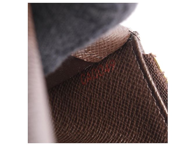 Louis Vuitton Damier Ebene Bi-fold Long Wallet Braun - Ansicht 7