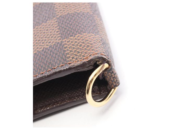 Louis Vuitton Damier Ebene Bi-fold Long Wallet Braun - Ansicht 9