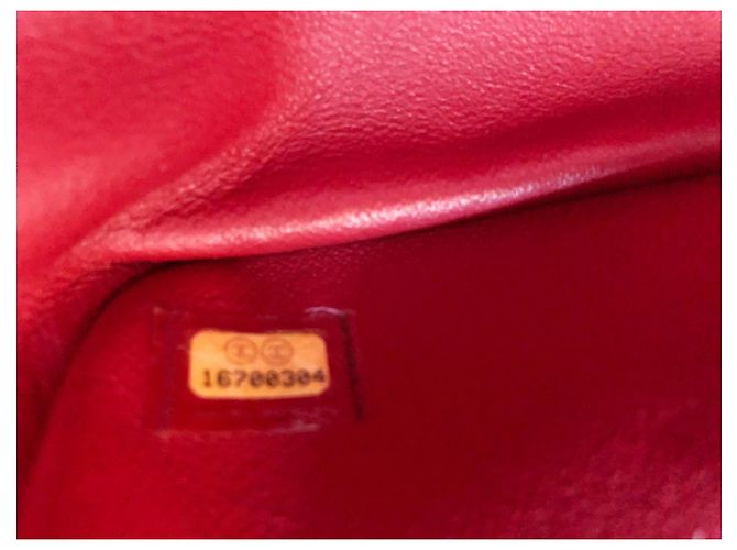 Timeless Borsa Chanel Jumbo Classic Double Flap in pelle caviar rossa Rosso - vista 18