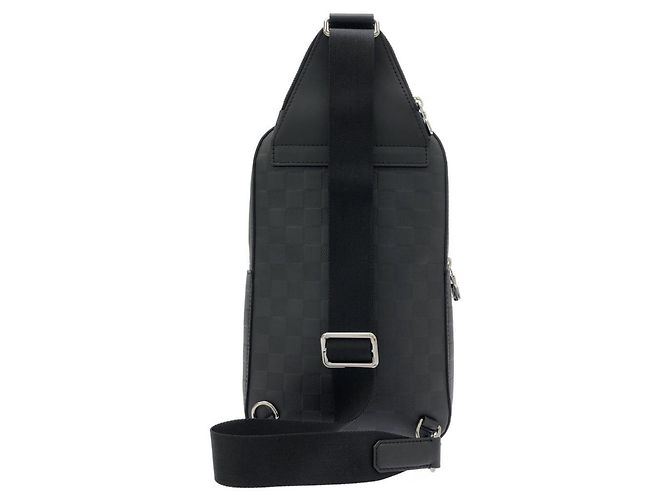 Borsa a tracolla Louis Vuitton Damier Infini Avenue Nero - vista 2