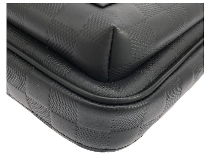 Borsa a tracolla Louis Vuitton Damier Infini Avenue Nero - vista 3