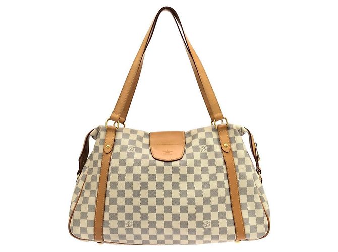 Borsa a Spalla Louis Vuitton Damier Azur Streza GM Blu - vista 2