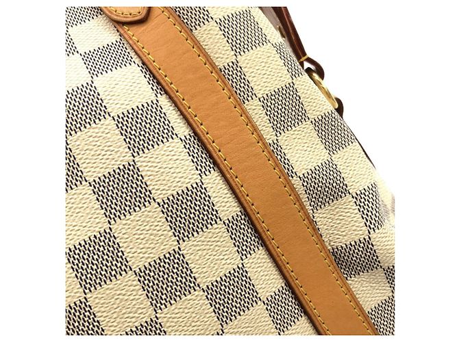 Borsa a Spalla Louis Vuitton Damier Azur Streza GM Blu - vista 6