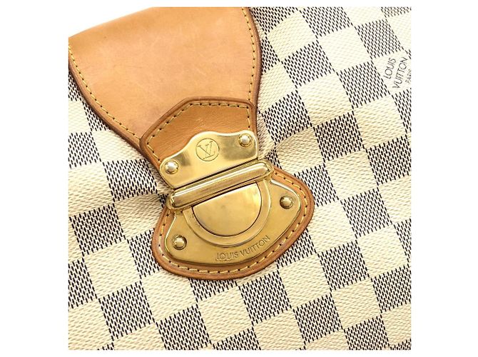 Borsa a Spalla Louis Vuitton Damier Azur Streza GM Blu - vista 7