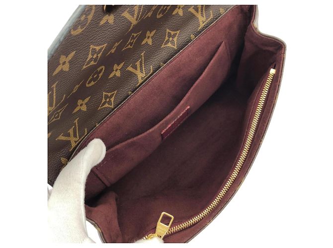 Borsa a Spalla Louis Vuitton Monogram Saint Placido Marrone Bordò - vista 9