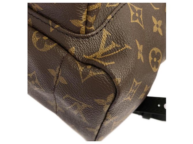 Zaino Louis Vuitton Monogram Palm Springs MM Marrone - vista 3