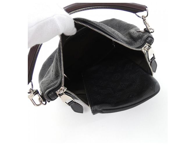 Borsa a tracolla Louis Vuitton Mahina Selene PM Nero - vista 7