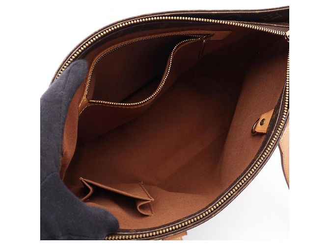 Borsa a Spalla Louis Vuitton Cabas Piano Marrone - vista 3