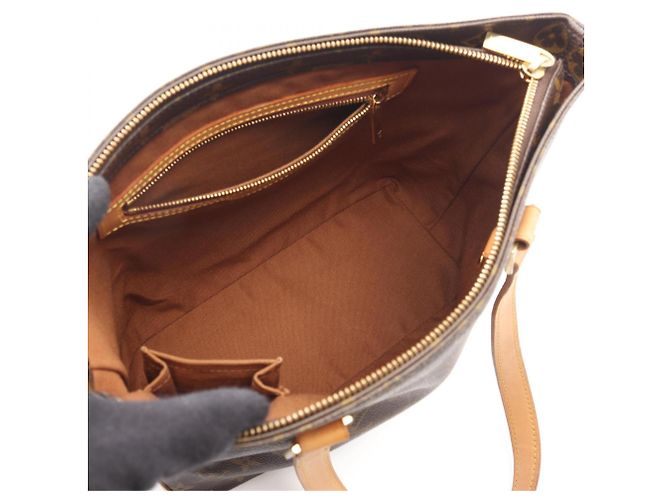 Borsa a Spalla Louis Vuitton Cabas Piano Marrone - vista 3