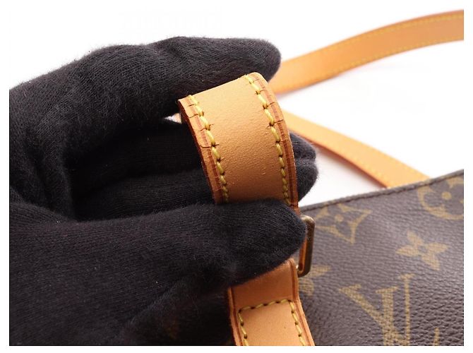 Borsa Cabas Louis Vuitton Cabas Mezzo Monogram Marrone - vista 14