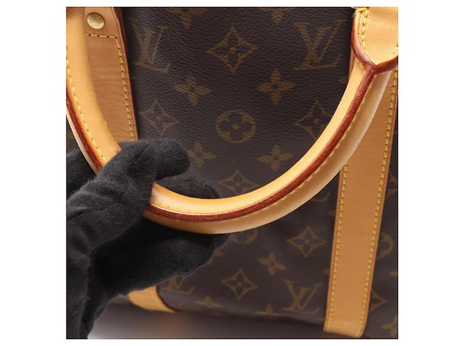 Louis Vuitton Keepall Bandoulière 50 Borsa Boston Marrone - vista 11