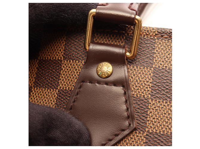 Louis Vuitton Sac Plat Damier Ebene Tote Bag Marrone - vista 12
