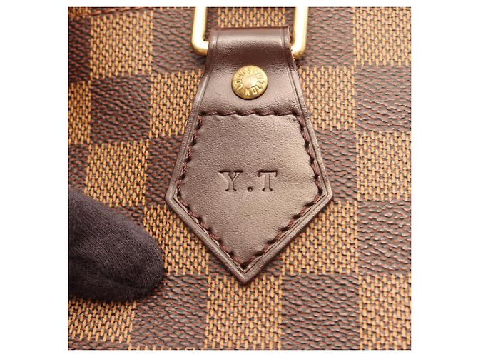 Louis Vuitton Sac Plat Damier Ebene Tote Bag Marrone - vista 14