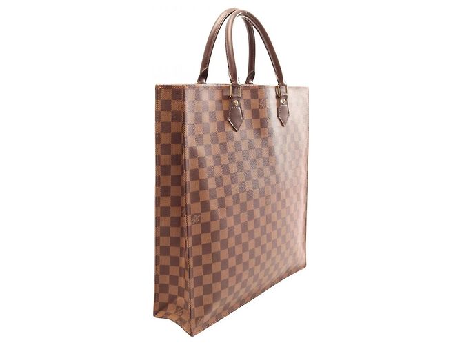 Louis Vuitton Sac Plat Damier Ebene Tote Bag Marrone - vista 2