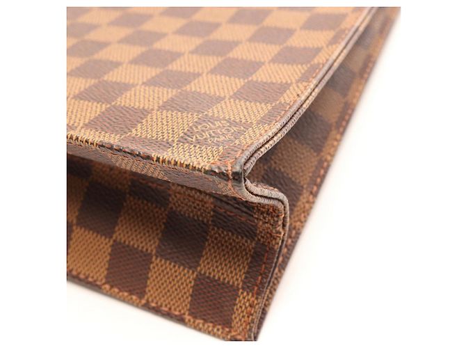Louis Vuitton Sac Plat Damier Ebene Tote Bag Marrone - vista 8