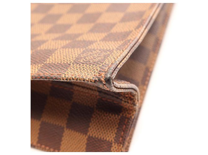 Louis Vuitton Sac Plat Damier Ebene Tote Bag Marrone - vista 9