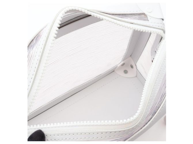 Borsa a tracolla Soft Trunk Louis Vuitton Bianco - vista 3