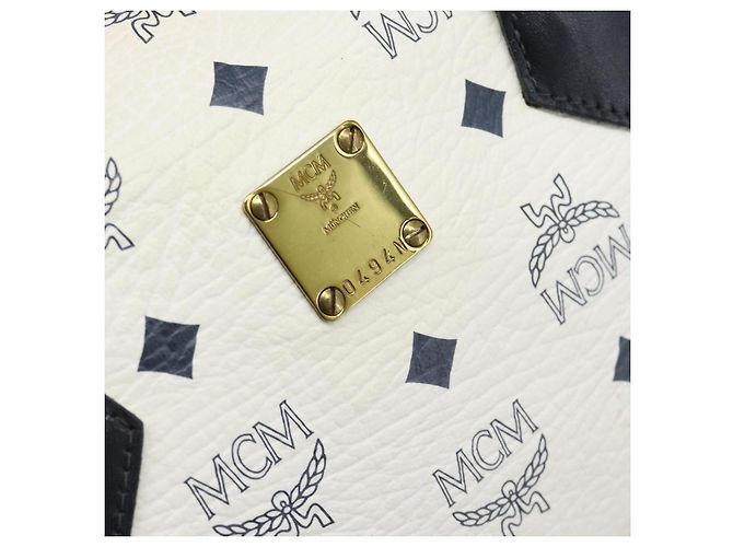 MCM Visetos logogramme Leather Weiß - Ansicht 6
