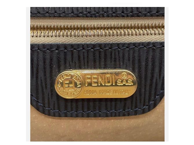 Borsa Fendi Zucca in tessuto nero - vista 14