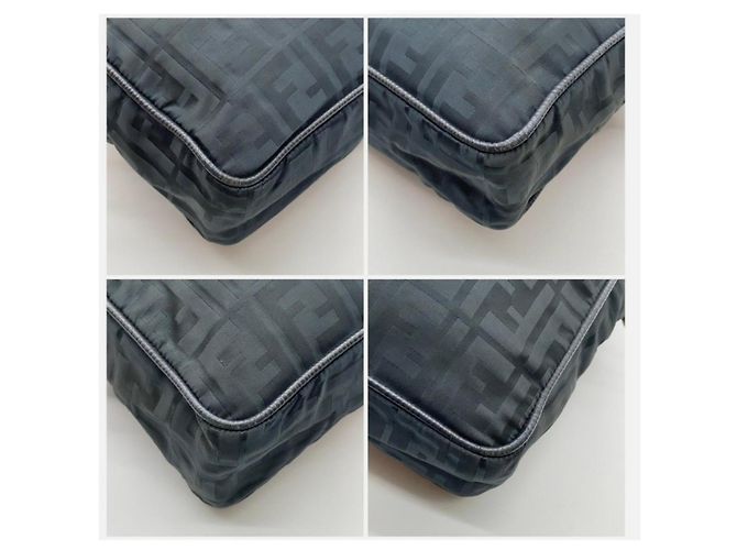 Borsa Fendi Zucca in tessuto nero - vista 17