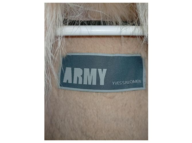 Yves Salomon ARMY Hellrosa Baumwoll-Parka - Ansicht 6