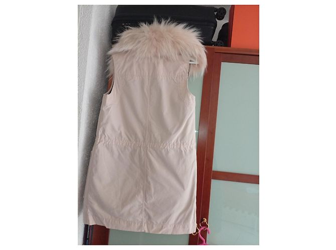 Yves Salomon ARMY Hellrosa Baumwoll-Parka - Ansicht 9