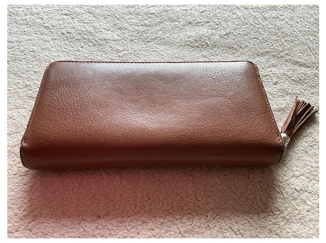 Cartera Gucci Soho zip around en piel marrón - vista 15