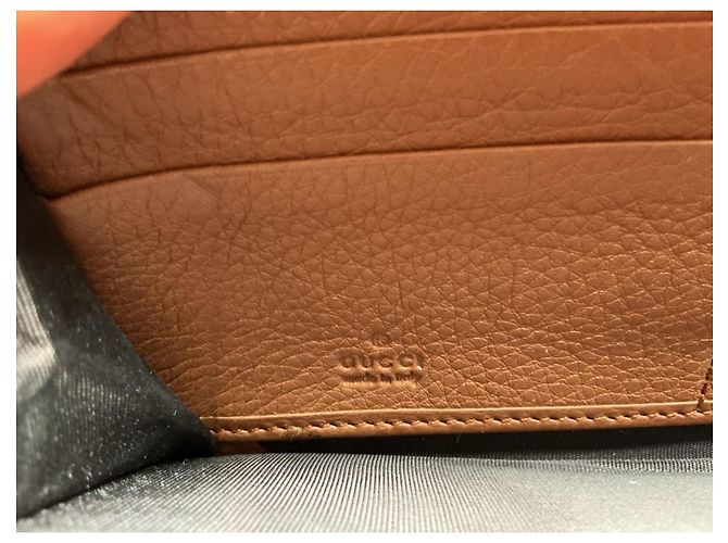 Cartera Gucci Soho zip around en piel marrón - vista 4