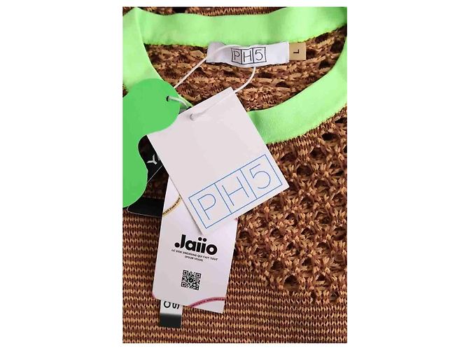 Autre Marque Vestido PH5 de viscosa marrón Talla L Castaño - vista 5