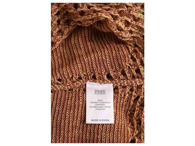 Autre Marque Vestido PH5 de viscosa marrón Talla L Castaño - vista 6