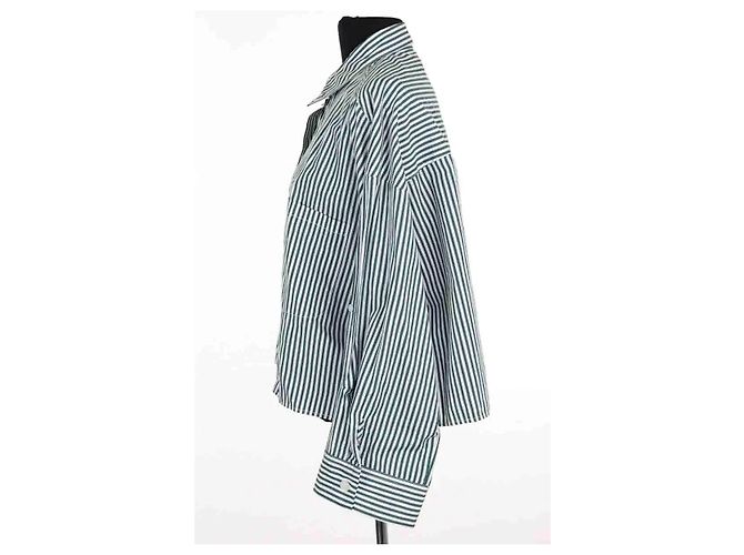 Autre Marque Camisa TWP de algodón verde Talla M - vista 3