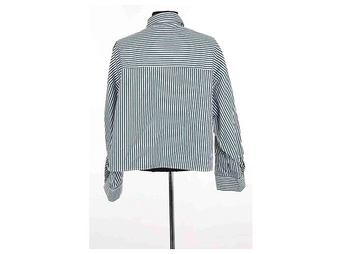 Autre Marque Camisa TWP de algodón verde Talla M - vista 4