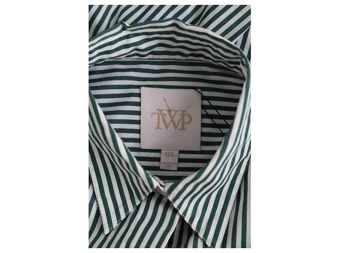 Autre Marque Camisa TWP de algodón verde Talla M - vista 5