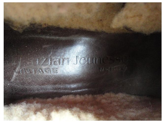 Autre Marque Derbies in pelle foderati Fauzian Jeunesse Marrone - vista 7