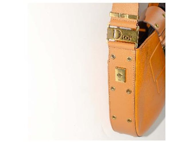 Christian Dior Borsa Dior Columbus in pelle - Era Galliano Marrone Arancione - vista 10