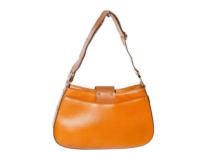 Christian Dior Borsa Dior Columbus in pelle - Era Galliano Marrone Arancione - vista 2