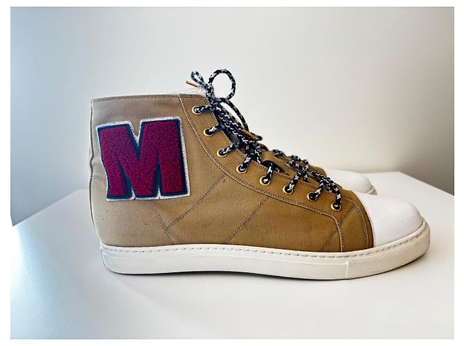 Marc Jacobs Zapatillas de Caña Alta Blanco Roja Beige - vista 2