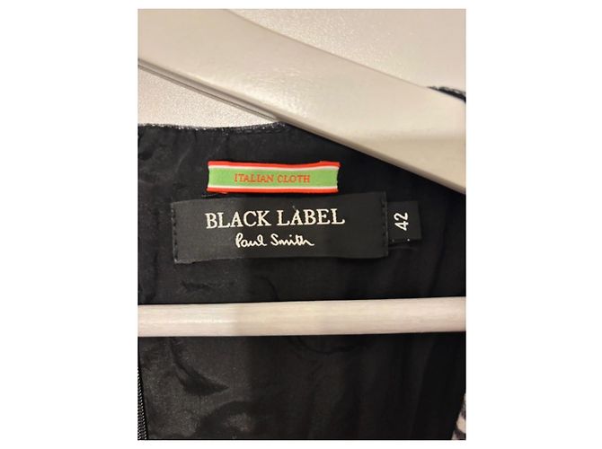 Vestido Paul Smith Black Label Estampado Negro Blanco - vista 4