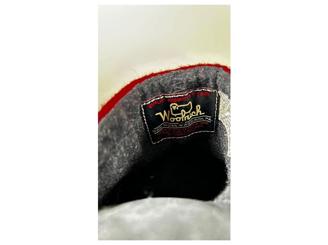 Woolrich Red and Black Plaid Wool Clogs - view 6