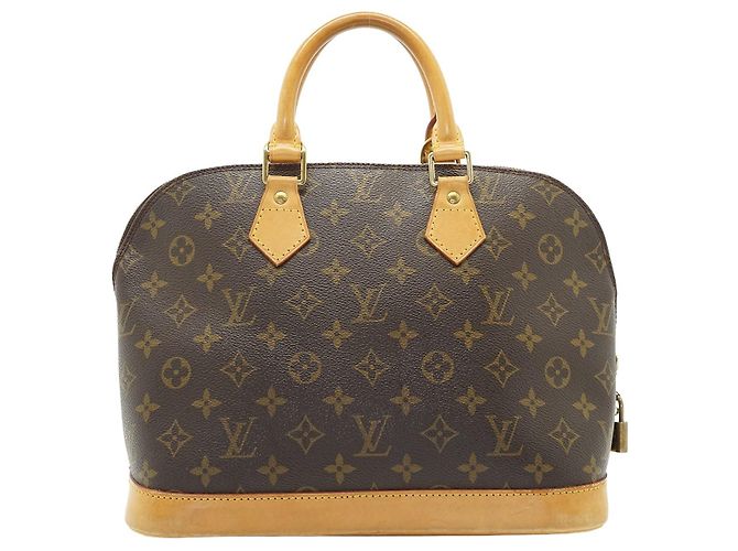 Louis Vuitton Alma PM Handtasche aus Vintage Monogram Canvas Braun - Ansicht 2
