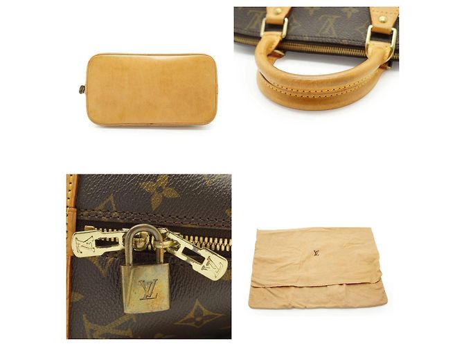 Louis Vuitton Alma PM Handtasche aus Vintage Monogram Canvas Braun - Ansicht 4