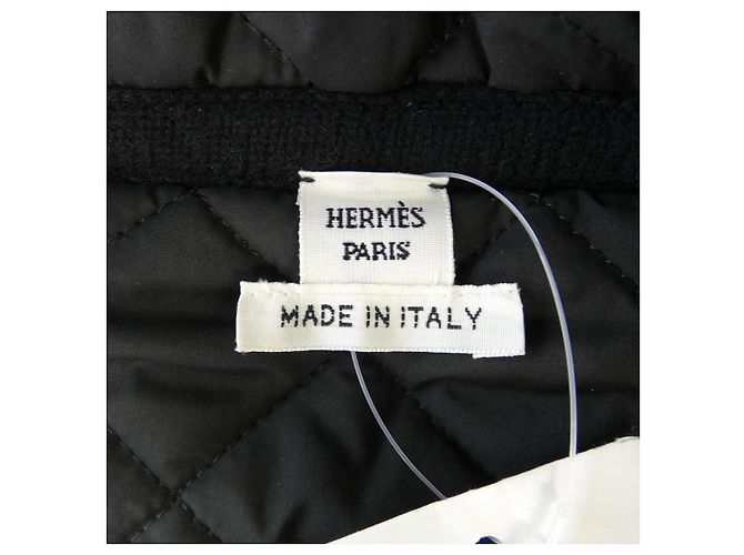 Hermès Chaleco acolchado con motivo H Hermes Negro - vista 4