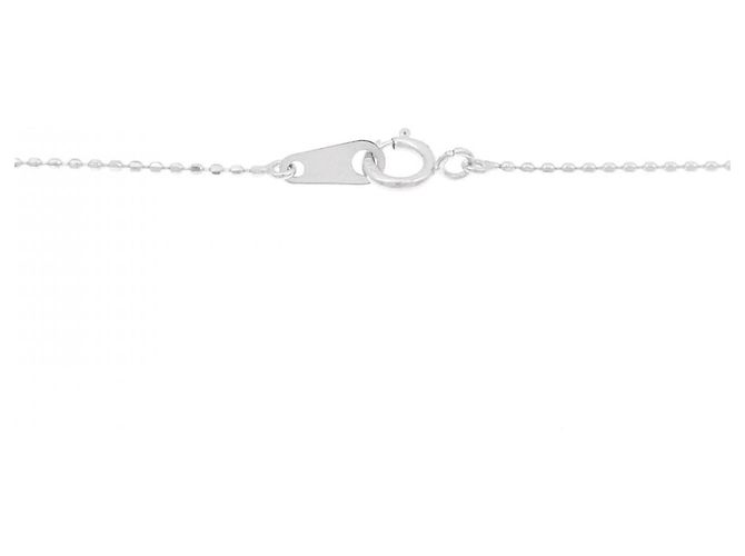 Autre Marque Collana di Diamanti Pt900 K18WG Argento - vista 5