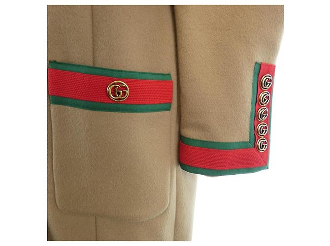 Abrigo de lana Gucci Castaño - vista 6