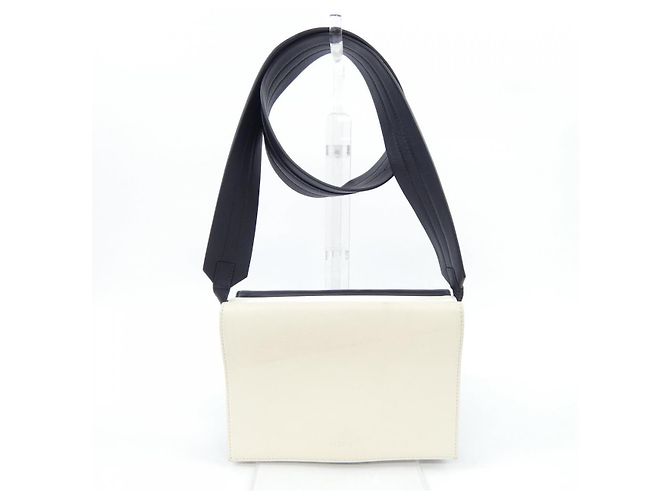 Autre Marque Borsa a tracolla in pelle Plan C Nero Beige - vista 3