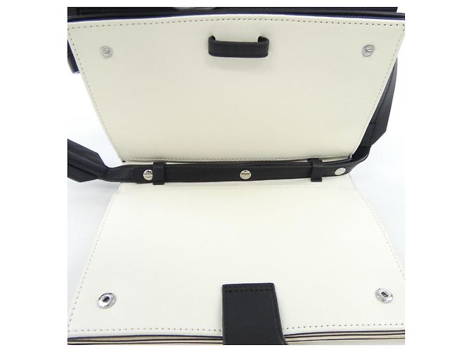 Autre Marque Borsa a tracolla in pelle Plan C Nero Beige - vista 8
