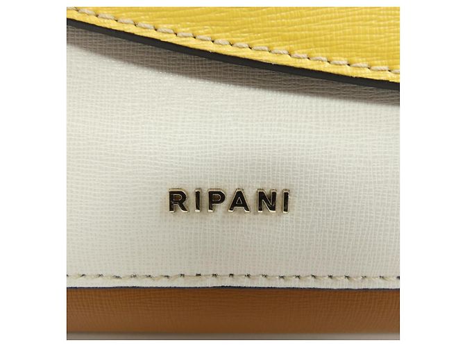 Autre Marque Borsa Tote RIPANI Marrone Bianco Giallo - vista 5