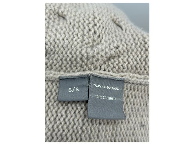 Autre Marque Maglione a treccia beige VARANA in cashmere - vista 5