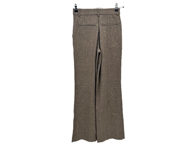 Pantalones de lana marrones Gerard Darel Castaño - vista 2