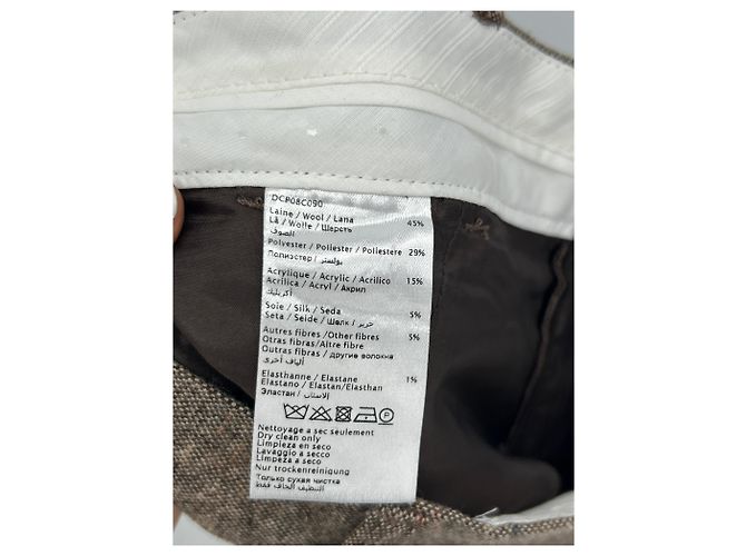 Pantalones de lana marrones Gerard Darel Castaño - vista 4